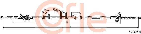 Cofle 17.4218 - Vaijeri, seisontajarru parts5.com