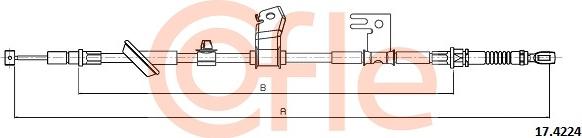 Cofle 17.4224 - Sajla, ručna kočnica parts5.com