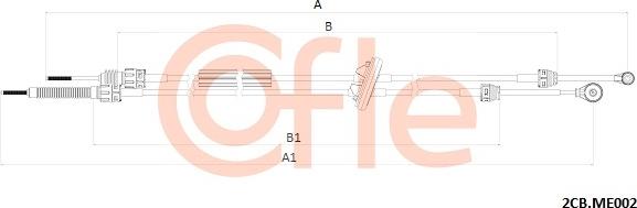 Cofle 92.2CB.ME002 - Seilzug, Schaltgetriebe parts5.com