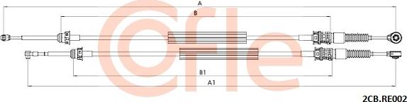 Cofle 92.2CB.RE002 - Čelično uže, ručni mjenjač parts5.com