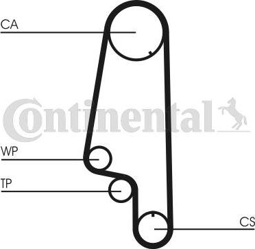 Continental CTAM CT846WP3 - Set pompa apa + curea dintata parts5.com