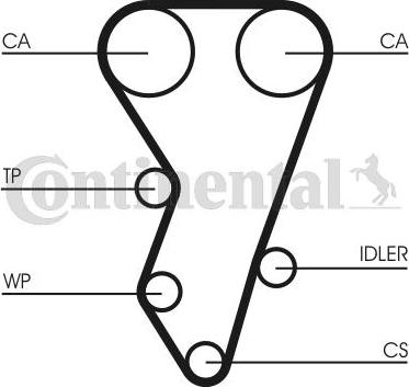 Continental CTAM CT864 - Zupčasti kaiš parts5.com