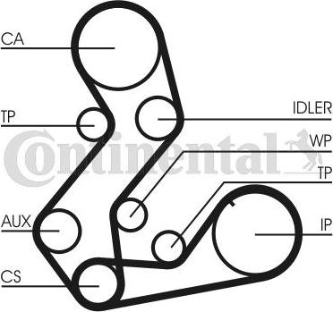 Continental CTAM CT901WP1 - Set pompa apa + curea dintata parts5.com