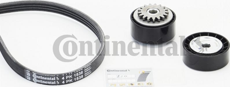 Continental CTAM 4PK1538K1 - Soonrihmakomplekt parts5.com