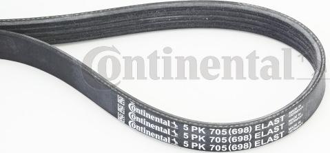 Continental CTAM 5 PK 705 ELAST - V-Ribbed Belt parts5.com