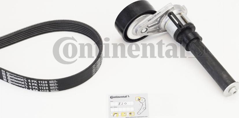 Continental CTAM 6 PK 1120 K2 - Поликлиновый ременный комплект parts5.com