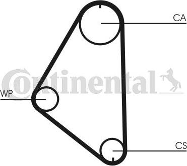 Continental CTAM CT 558 - Correa dentada parts5.com