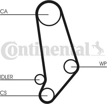 Continental CTAM CT539 - Correa dentada parts5.com