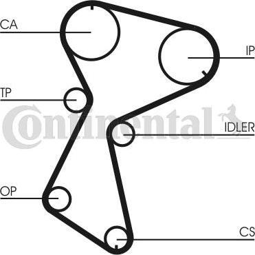 Continental CTAM CT604 - Correa dentada parts5.com