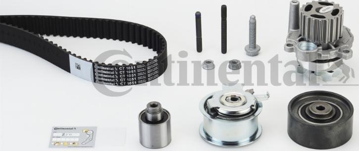 Continental CTAM CT1051WP1 - Pompe à eau + kit de courroie de distribution parts5.com