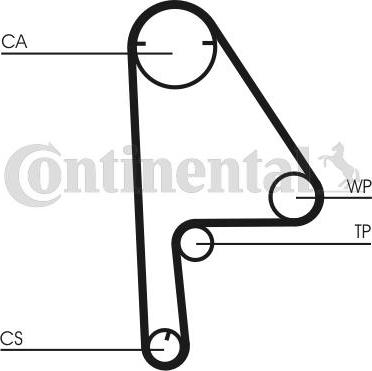 Continental CTAM CT 1081 - Fogasszíj parts5.com