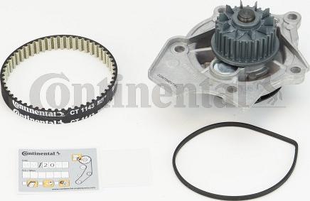 Continental CTAM CT 1143 WP1 - Vízpumpa + fogasszíj készlet parts5.com