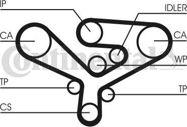 Continental CTAM CT 1135 - Timing Belt parts5.com