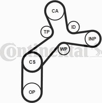 Continental CTAM CT1237K2PRO - Fogasszíjkészlet parts5.com