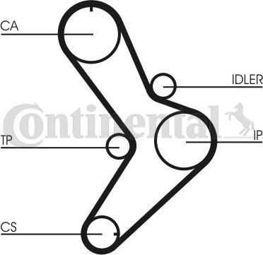 Continental CTAM CT 731 - Triger kayışı parts5.com