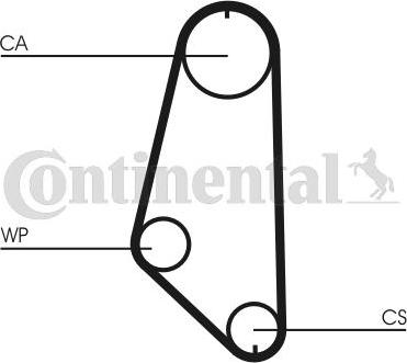 Continental CTAM CT 720 - Pasek rozrządu parts5.com