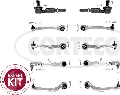 Corteco 49401202 - Zestaw naprawczy, wahacz poprzeczny parts5.com