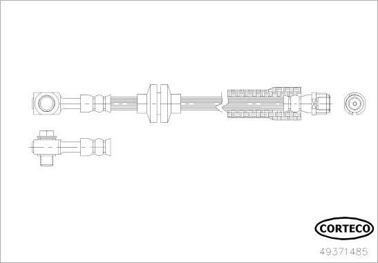 Corteco 49371485 - Brzdová hadica parts5.com