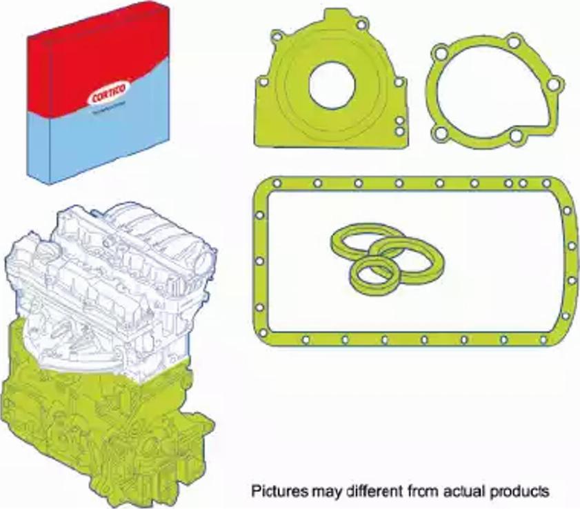 Corteco 428401P - Garnitura zaptivki, blok motora parts5.com