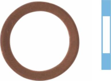 Corteco 005502H - Уплотнительное кольцо, резьбовая пробка маслосливного отверстия parts5.com