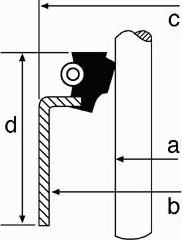 Corteco 49472837 - Rõngastihend,klapisäär parts5.com