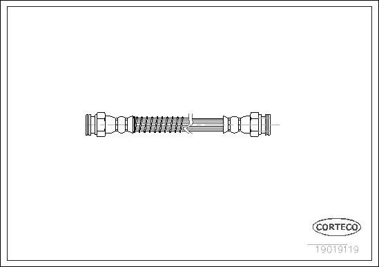 Corteco 19019119 - Ελαστικός σωλήνας φρένων parts5.com