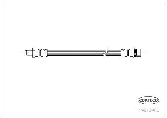 Corteco 19018900 - Kočiono crevo parts5.com