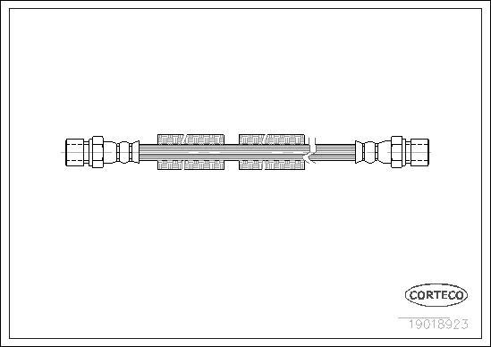 Corteco 19018923 - Pidurivoolik parts5.com