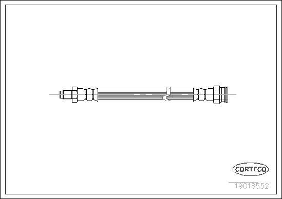 Corteco 19018552 - Tubo flexible de frenos parts5.com