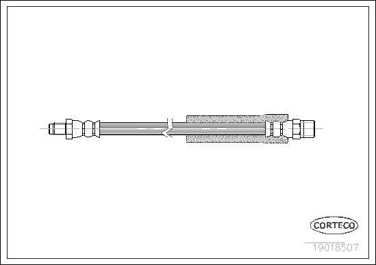 Corteco 19018507 - Ελαστικός σωλήνας φρένων parts5.com