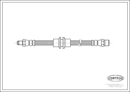 Corteco 19018521 - Tubo flexible de frenos parts5.com