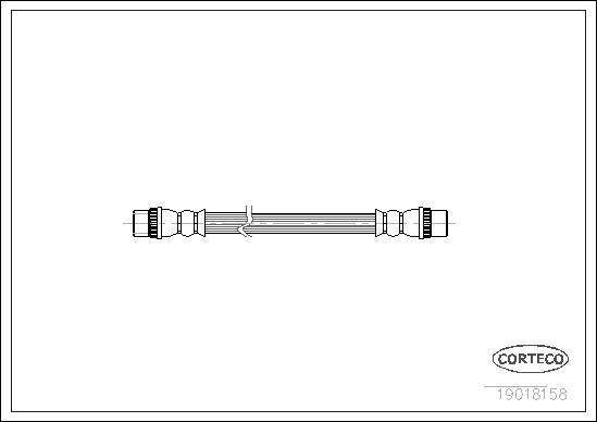 Corteco 19018158 - Kočno crijevo parts5.com