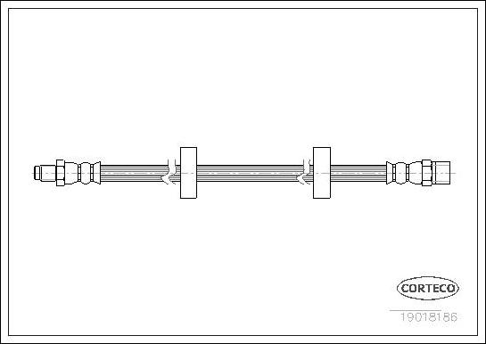 Corteco 19018186 - Tubo flexible de frenos parts5.com