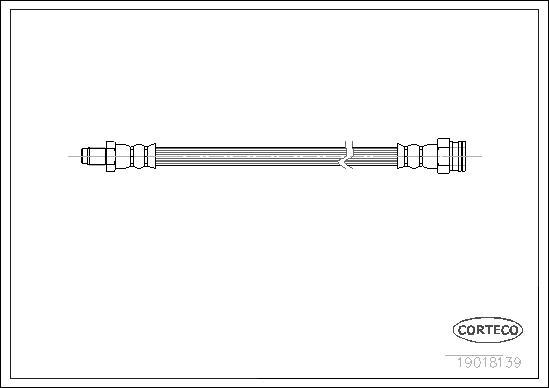 Corteco 19018139 - Brzdová hadica parts5.com