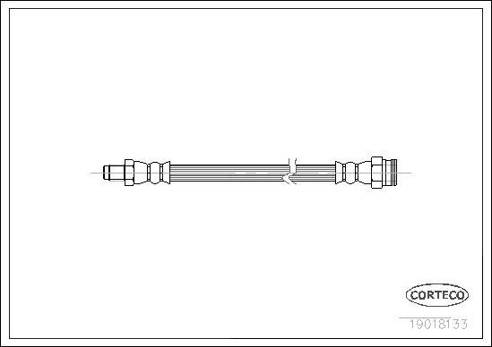 Corteco 19018133 - Przewód hamulcowy elastyczny parts5.com