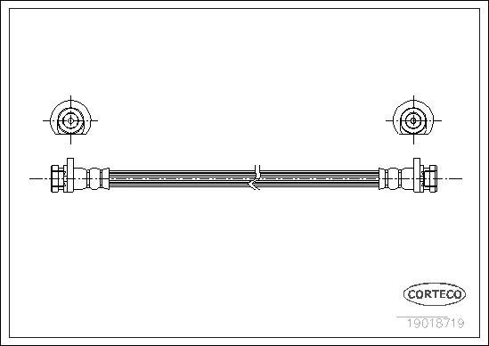 Corteco 19018719 - Furtun frana parts5.com