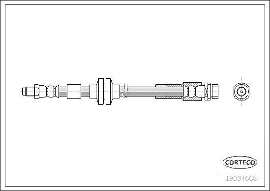 Corteco 19034668 - Tubo flexible de frenos parts5.com