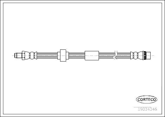 Corteco 19034346 - Brake Hose parts5.com