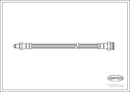 Corteco 19034342 - Kočiono crevo parts5.com