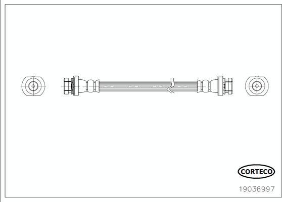 Corteco 19036997 - Furtun frana parts5.com