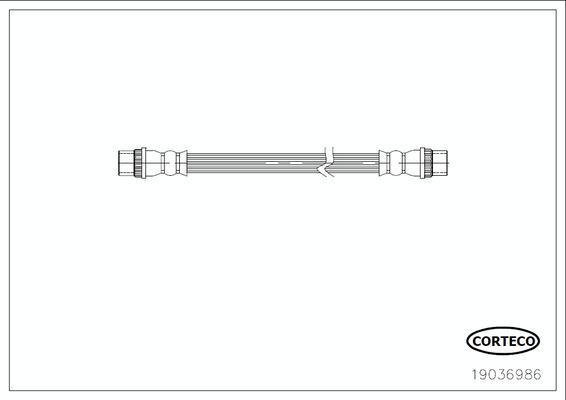 Corteco 19036986 - Przewód hamulcowy elastyczny parts5.com