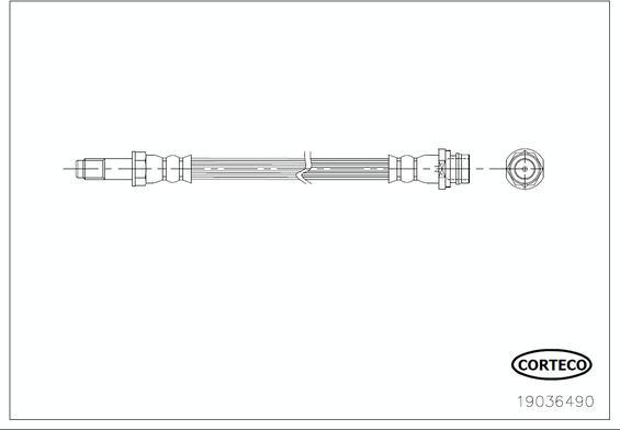 Corteco 19036490 - Brake Hose parts5.com