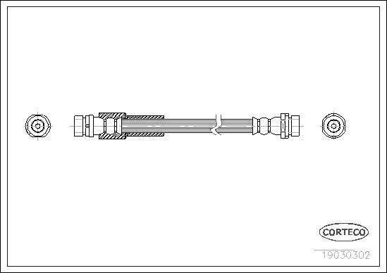 Corteco 19030302 - Furtun frana parts5.com