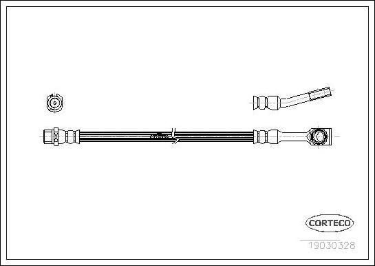 Corteco 19030328 - Tubo flexible de frenos parts5.com