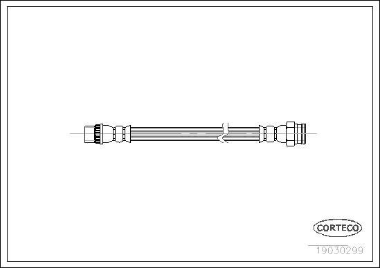 Corteco 19030299 - Przewód hamulcowy elastyczny parts5.com