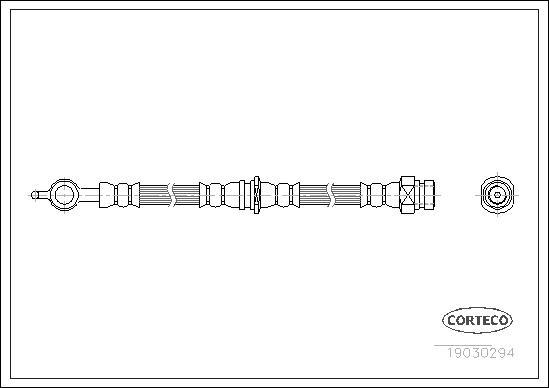 Corteco 19030294 - Furtun frana parts5.com