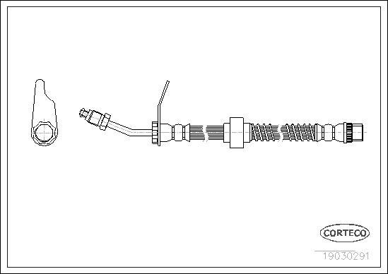 Corteco 19030291 - Furtun frana parts5.com