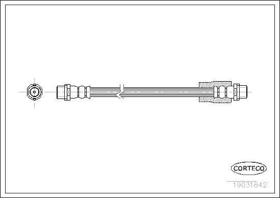 Corteco 19031642 - Спирачен маркуч parts5.com