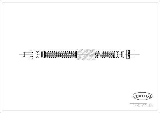 Corteco 19031203 - Furtun frana parts5.com