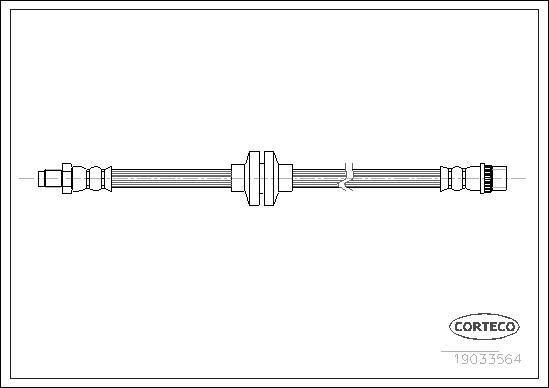 Corteco 19033564 - Tubo flexible de frenos parts5.com